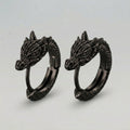 Dragon Head Hoop Earrings