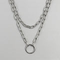 Void Loop Layered Chain Necklace