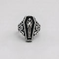 Grim Reaper Coffin Signet Ring