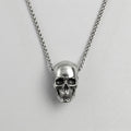 3D Realistic Skull Slider Pendant Necklace