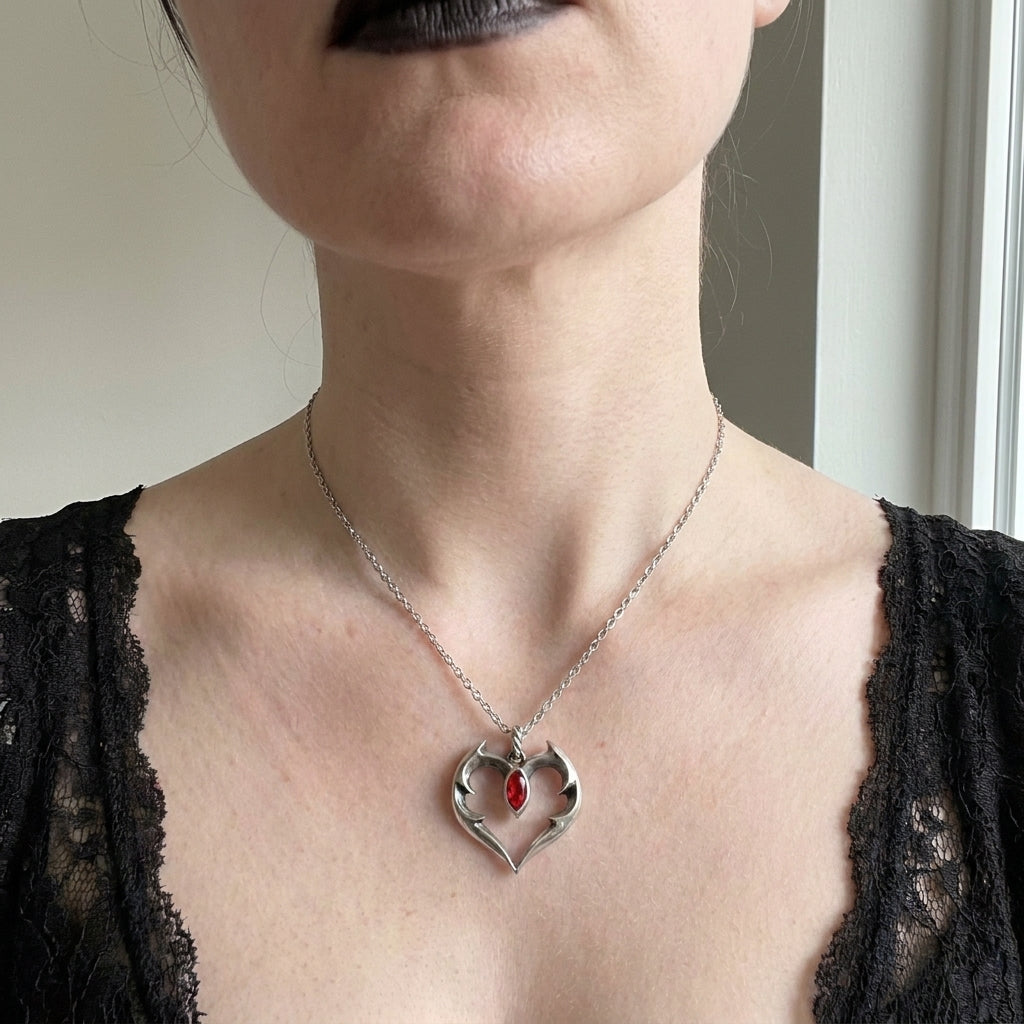 The Vampire Heart Necklace