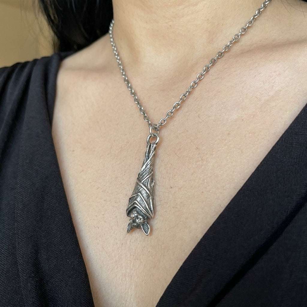 The Resting Bat Necklace