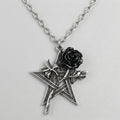 Dark Magic Rose Necklace