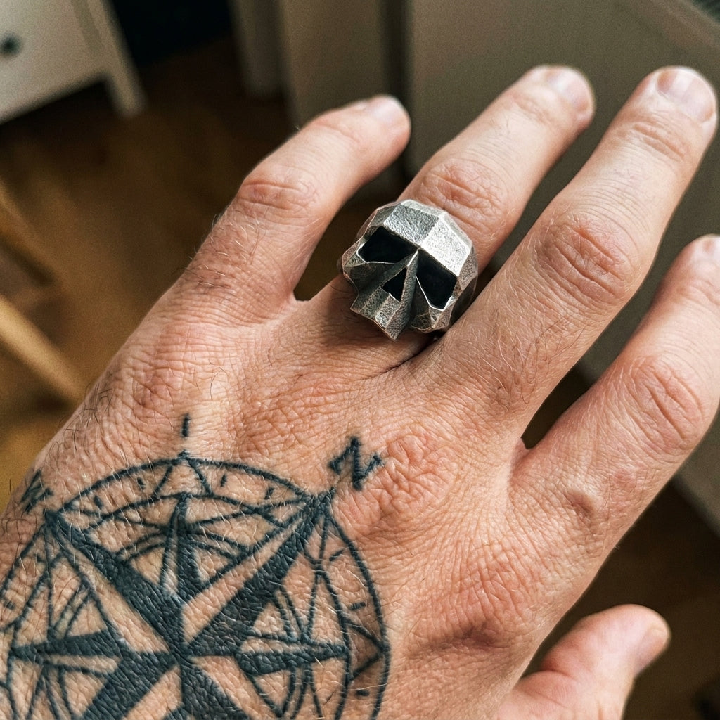 Chunky Skull Statement Ring