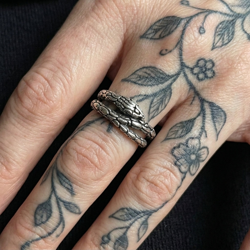 Coiled Serpent Wrap Ring