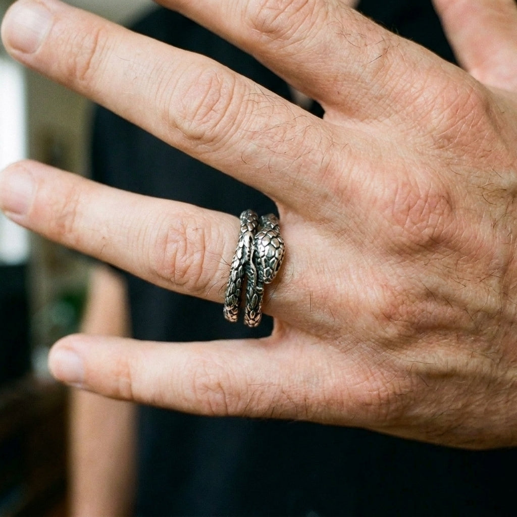 Coiled Serpent Wrap Ring