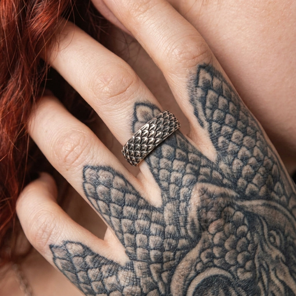 Dragon Scale Band Ring