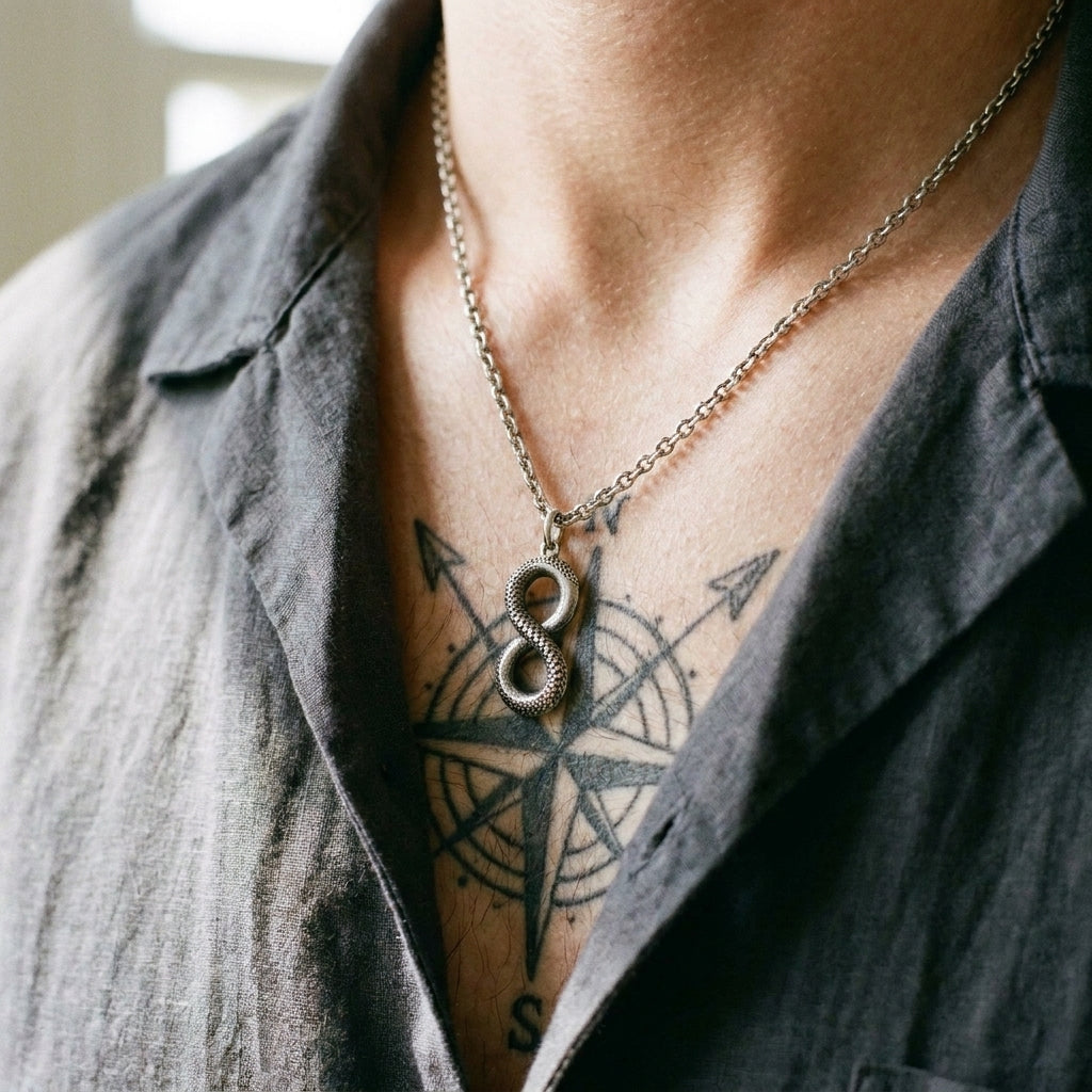 Serpent Infinity Necklace