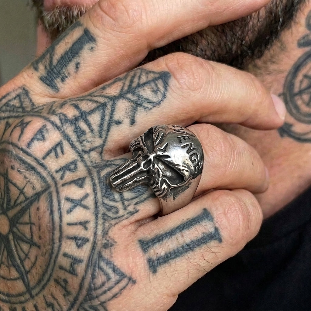 Skull Letter Ring