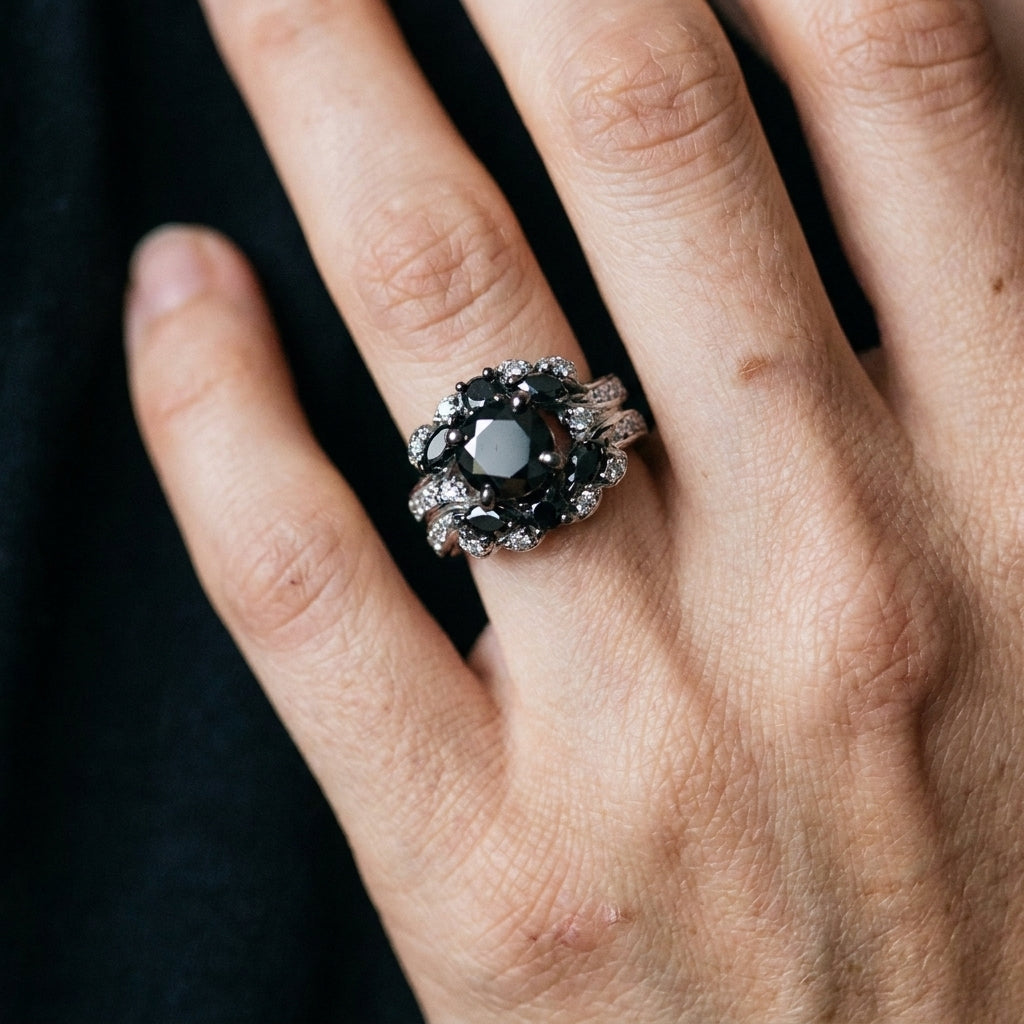 Obsidian Rose Ring