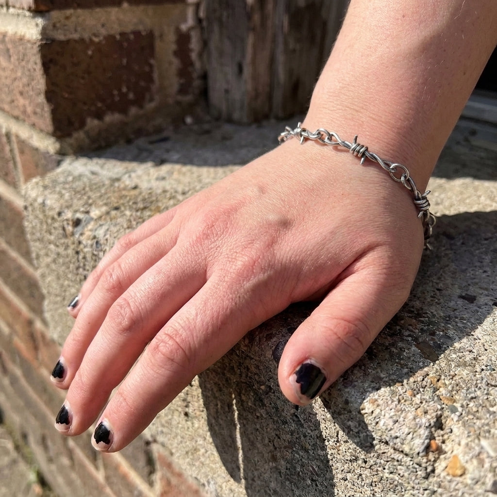 Barbed Wire Chain Bracelet