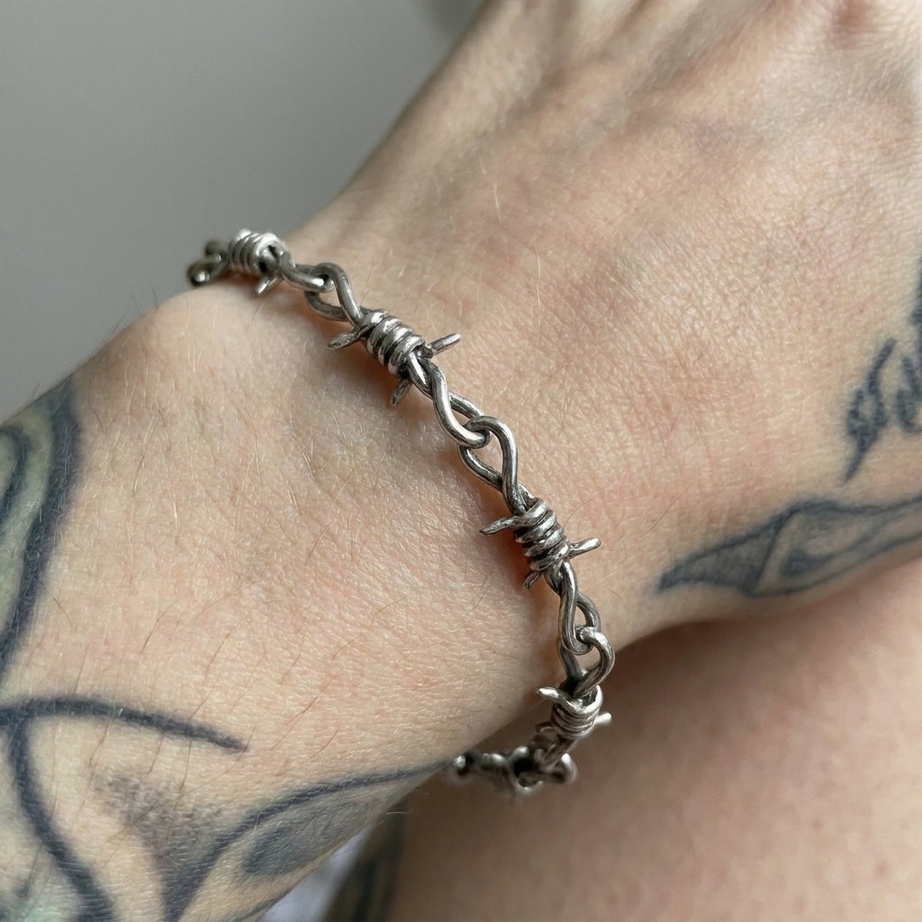 Barbed Wire Chain Bracelet