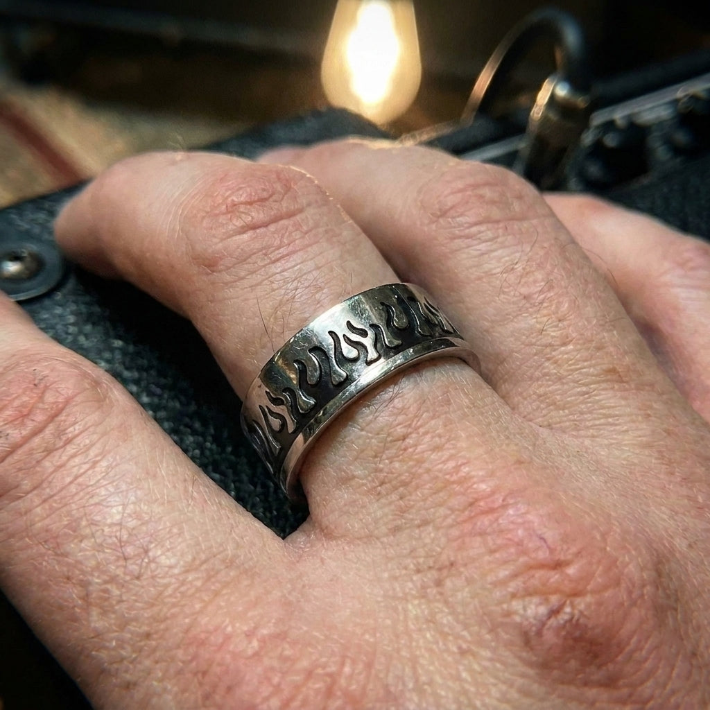 Full Wrap Fire Eternity Band Ring