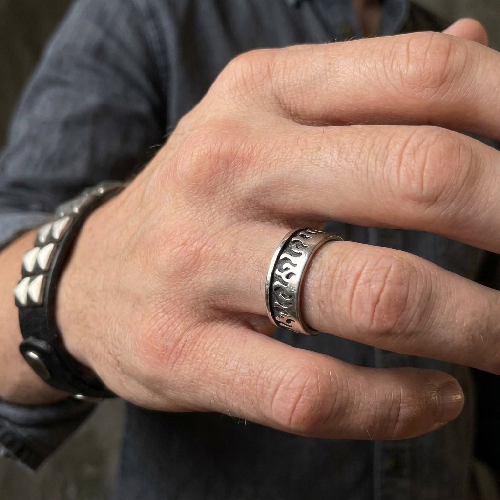 Full Wrap Fire Eternity Band Ring