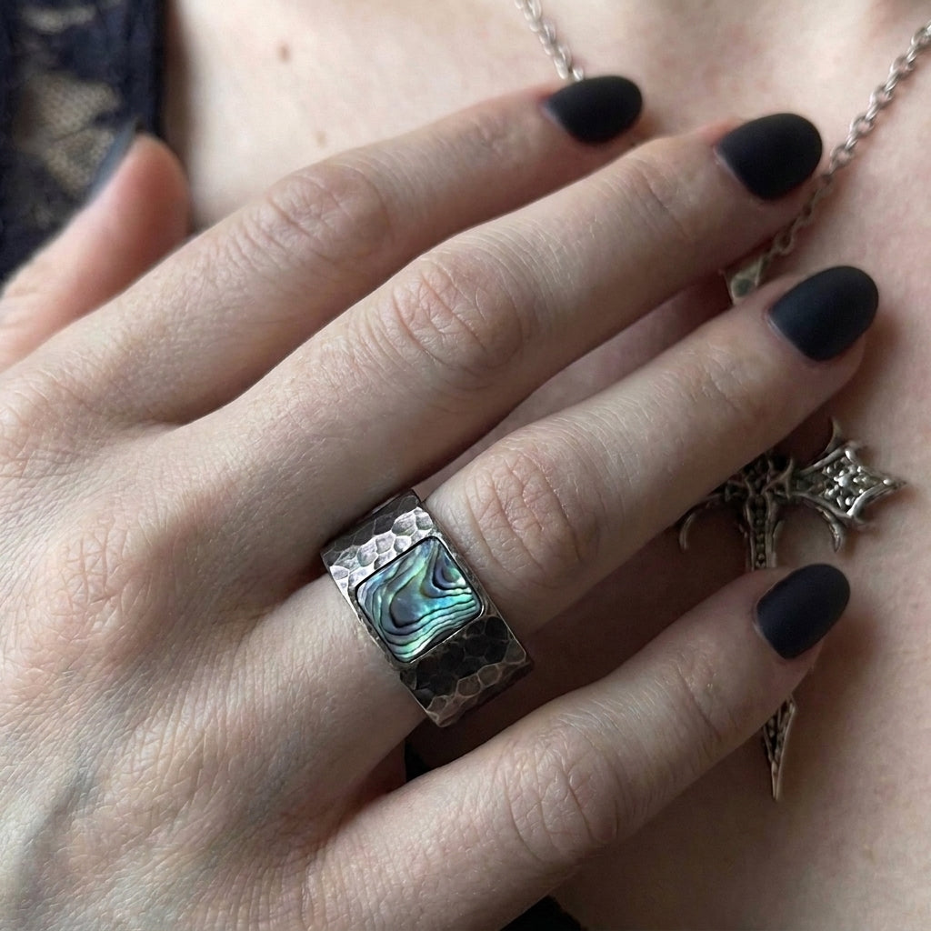Ocean Stone Band Ring