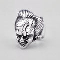 Gothic Clown Skull Ring