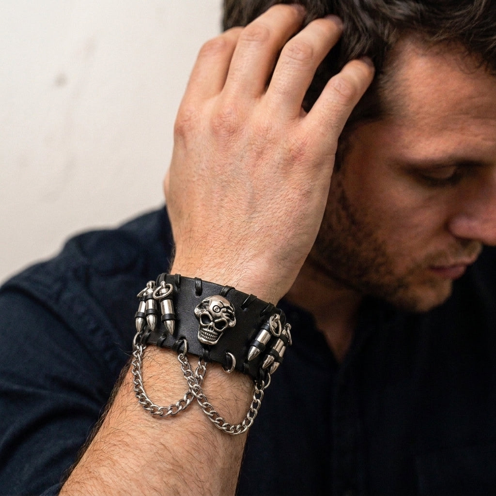 Dead Shot Skull Bracelet