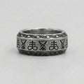 Sigil of Lucifer Leviathan Cross Occult Band Ring
