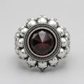 Crimson Throne Skull Ring