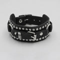 Rocker Wrap Leather Bracelet