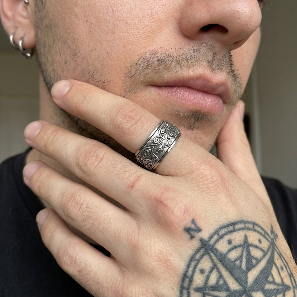 All Seeing Eye Spinner Ring