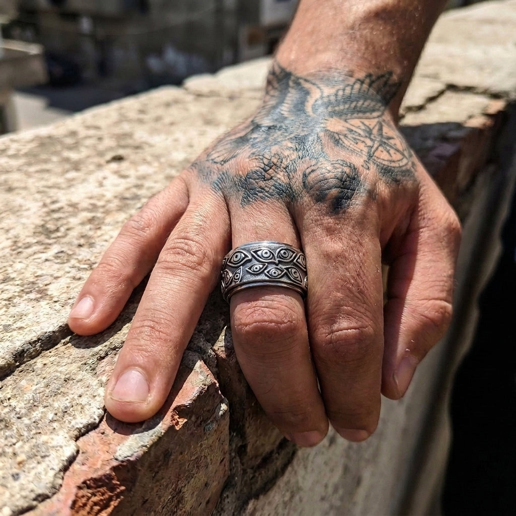 All Seeing Eye Spinner Ring