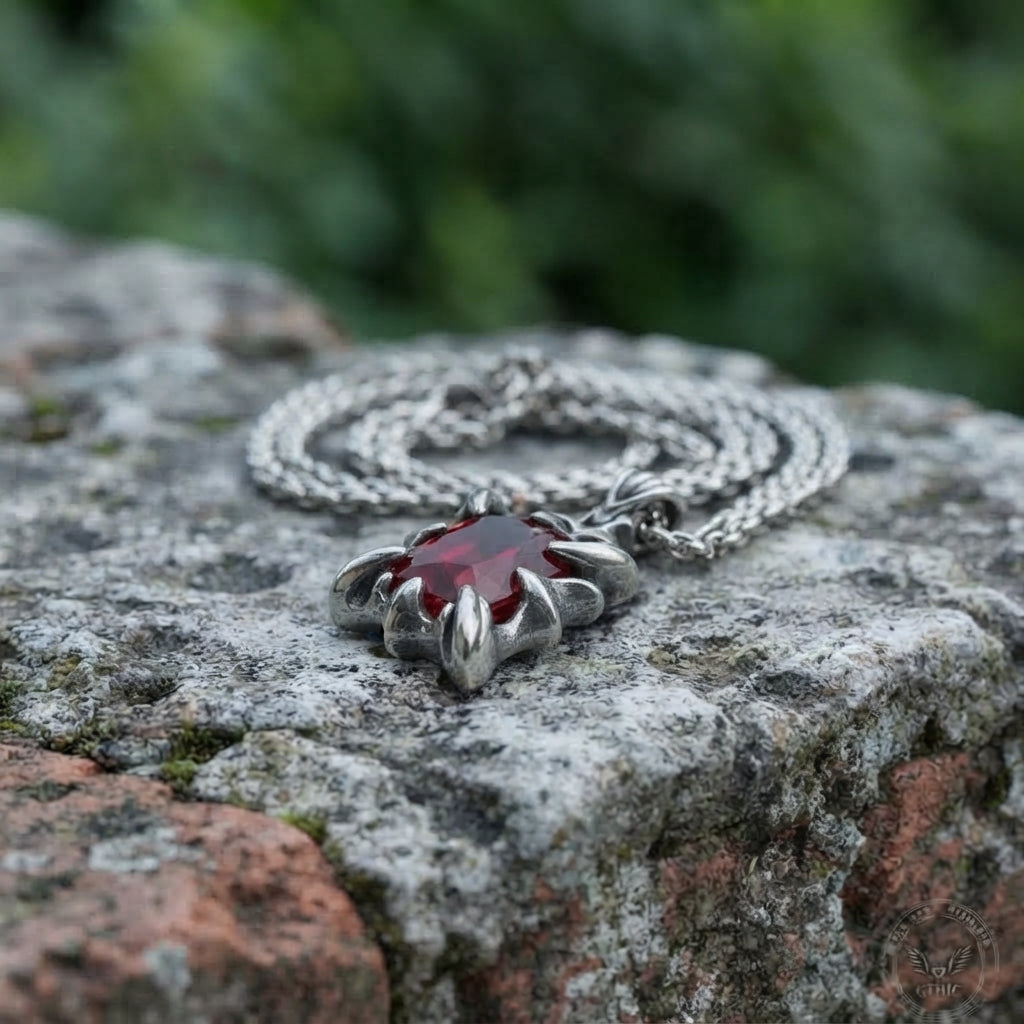 Scarlet Relic Pendant Necklace
