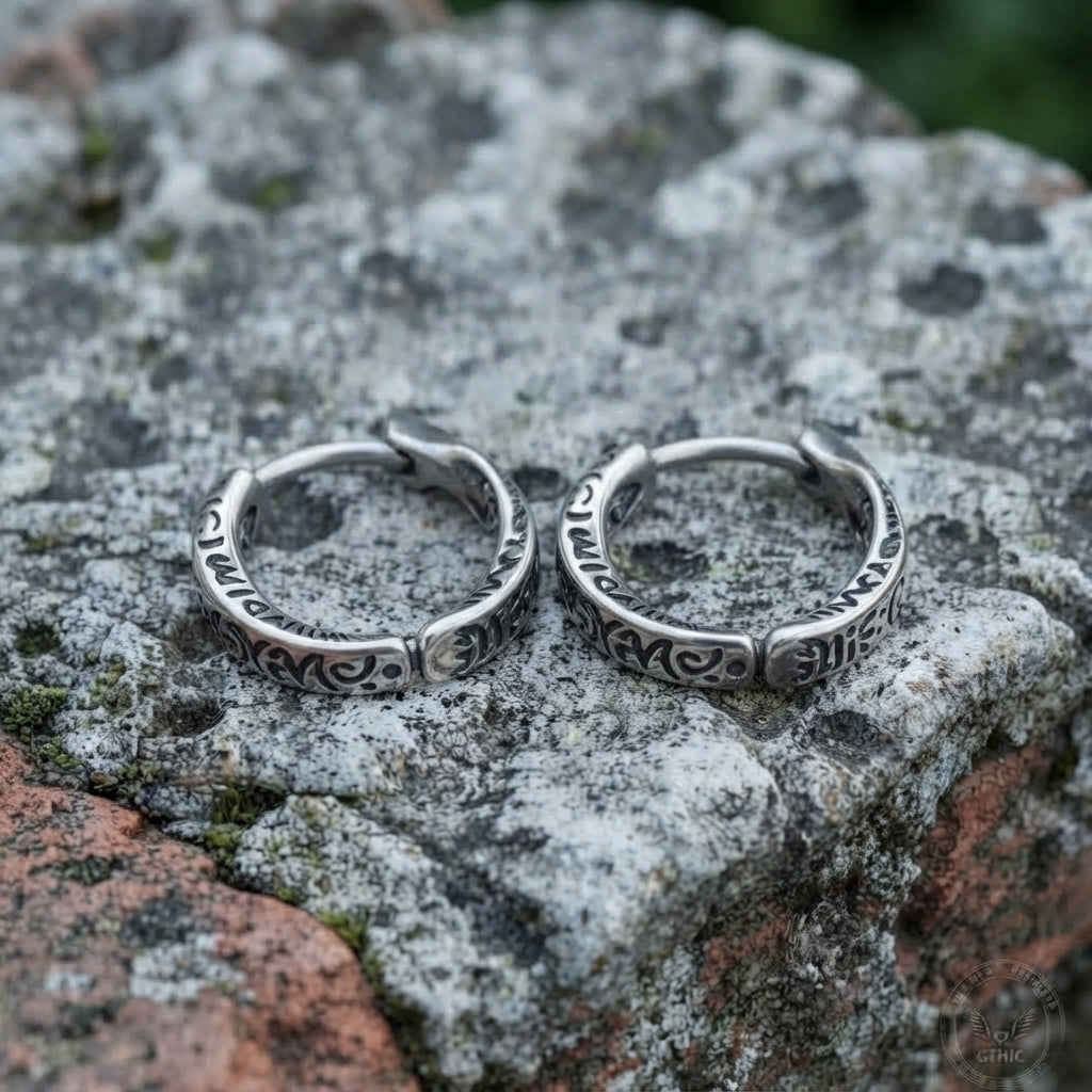 Ancient Script  Earrings