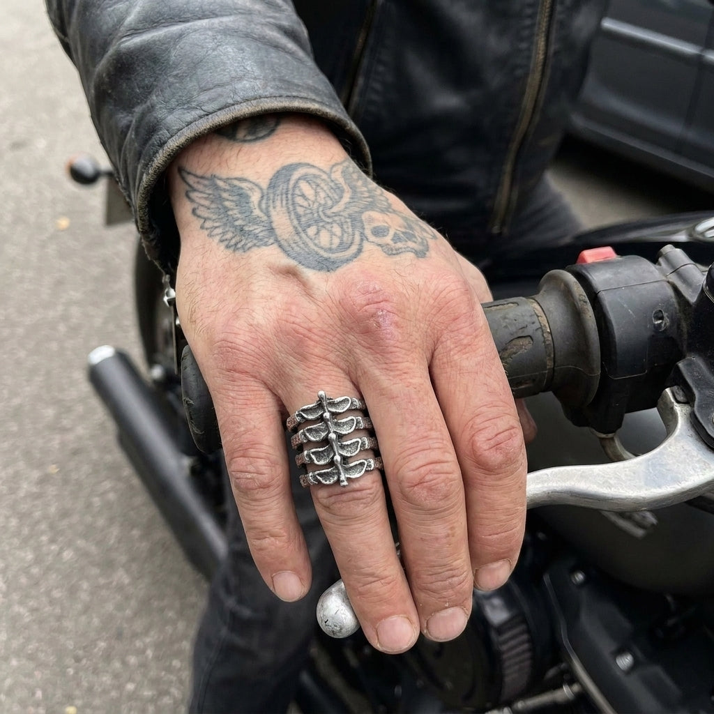 Dead Reckoning Spine Ring