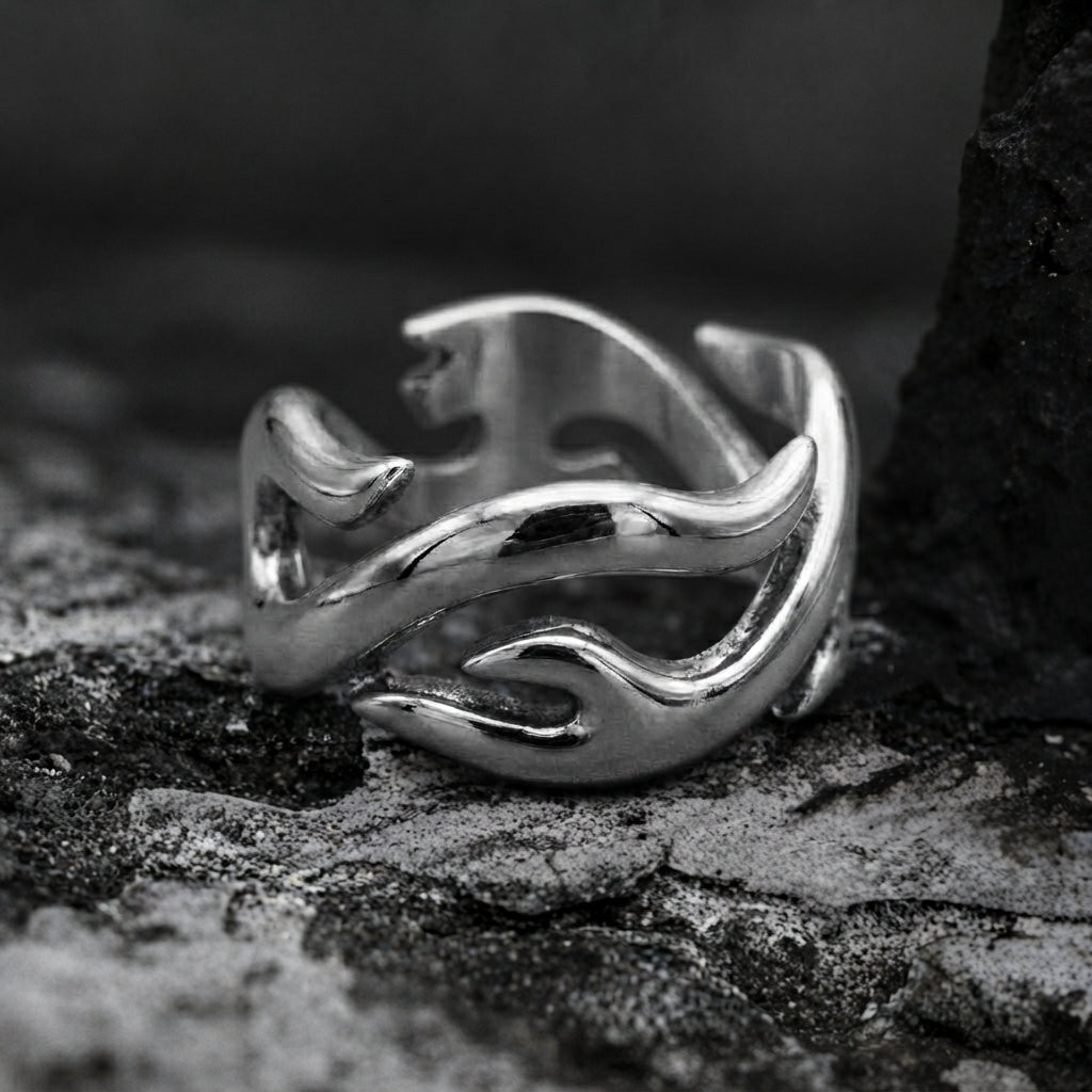 Silver Ember Ring