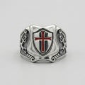 Knights Templar Crusader Shield Ring