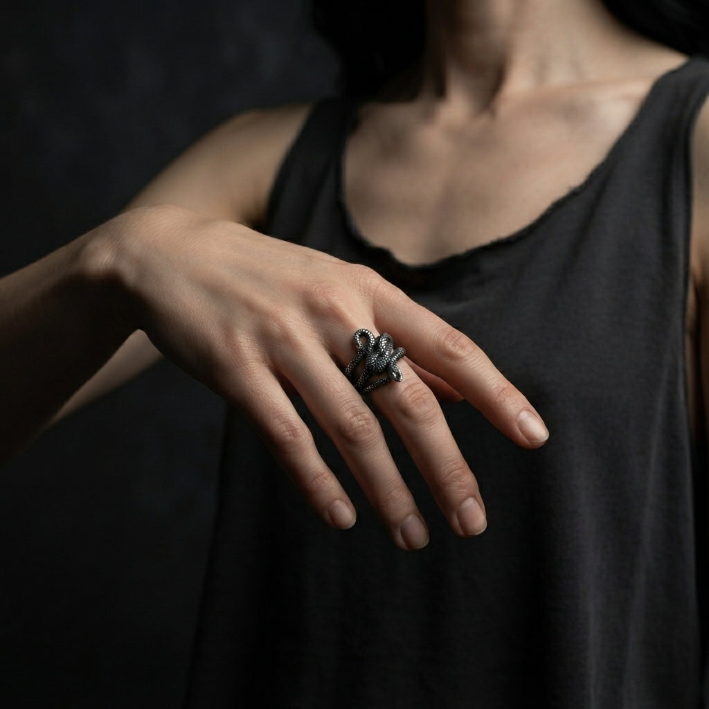 Coiled Serpent Ring
