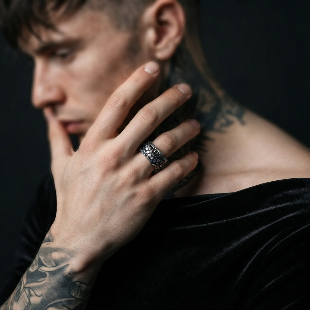 Crocodile Eye Ring