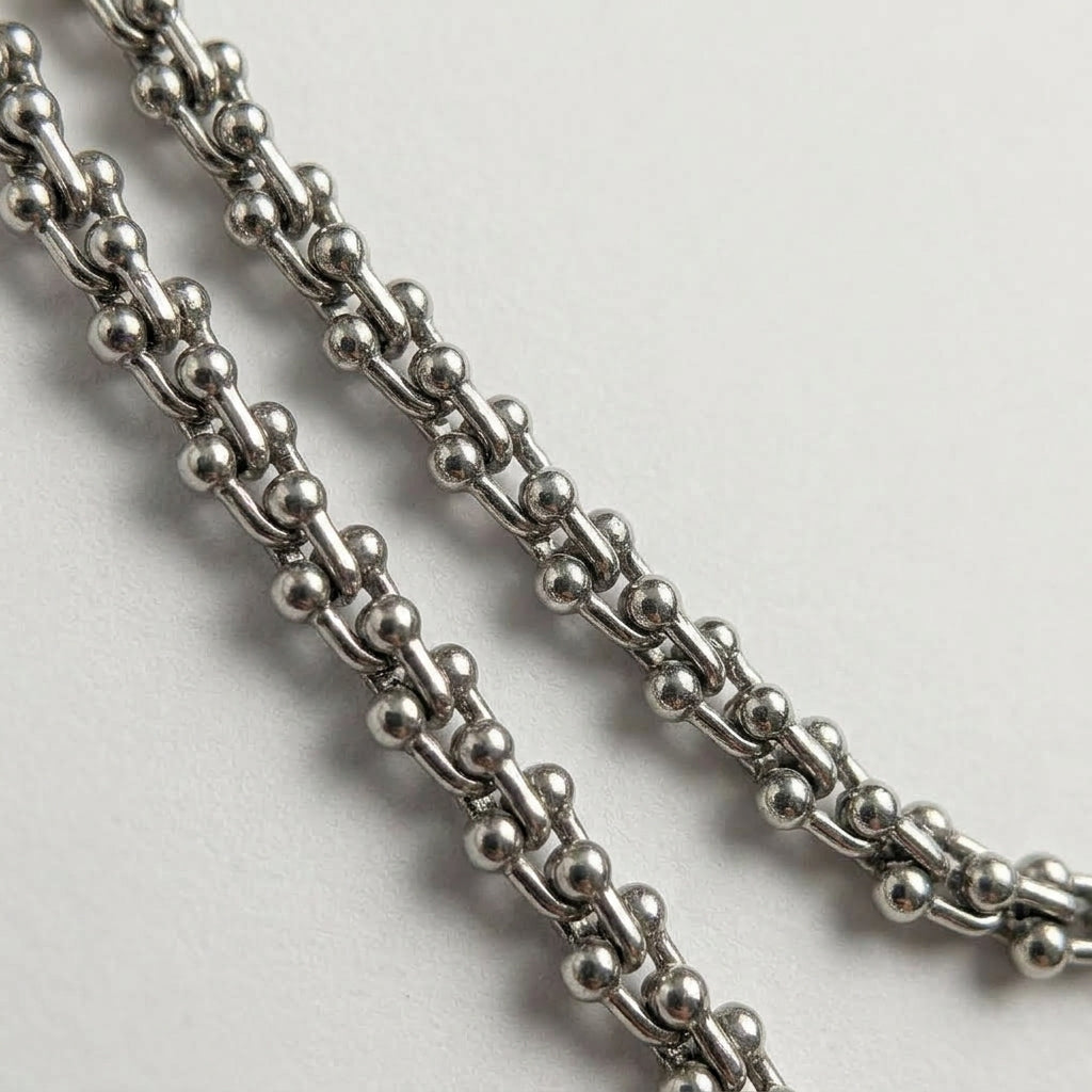 Double Strand Ball & Bar Necklace