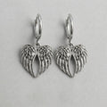 Detailed Angel Wing Dangle Earrings
