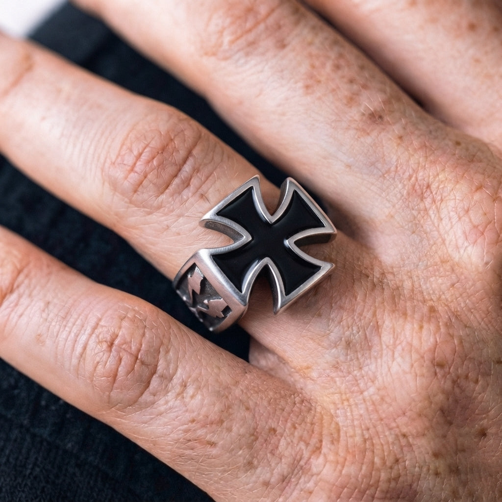 Iron Cross Ring Iron Cross Statement Ring