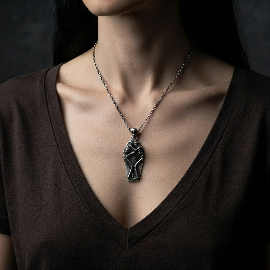 Eternal Embrace Coffin Necklace