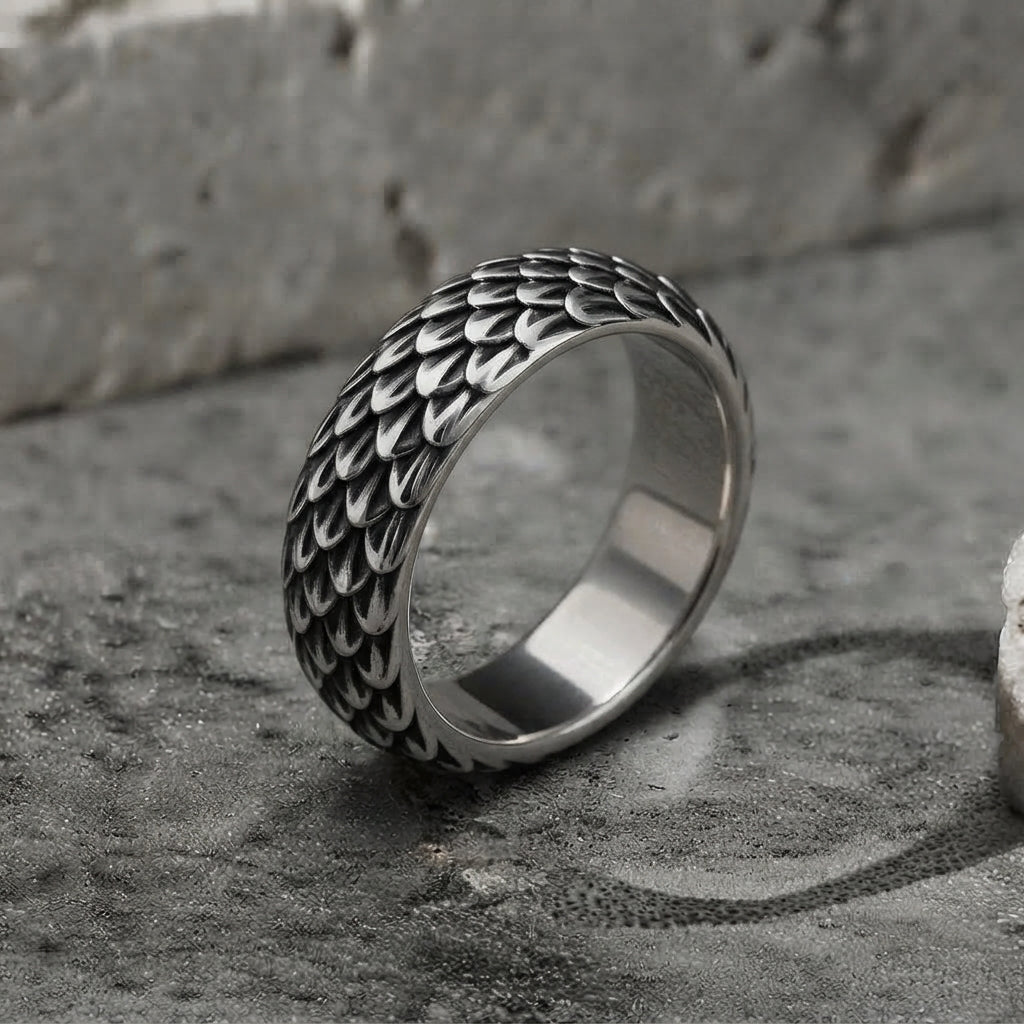 Dragon Scale Band Ring