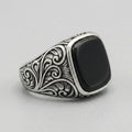 Midnight Sovereign Black Onyx Signet Ring
