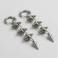 Triple Spike Drop Earrings