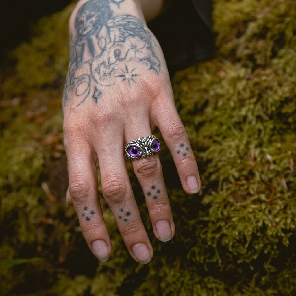Mystic Owl Eye Ring