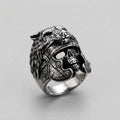 Wolf Helm Skull Gladiator Ring