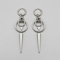 Double Ring Arrow & Long Spike Earrings