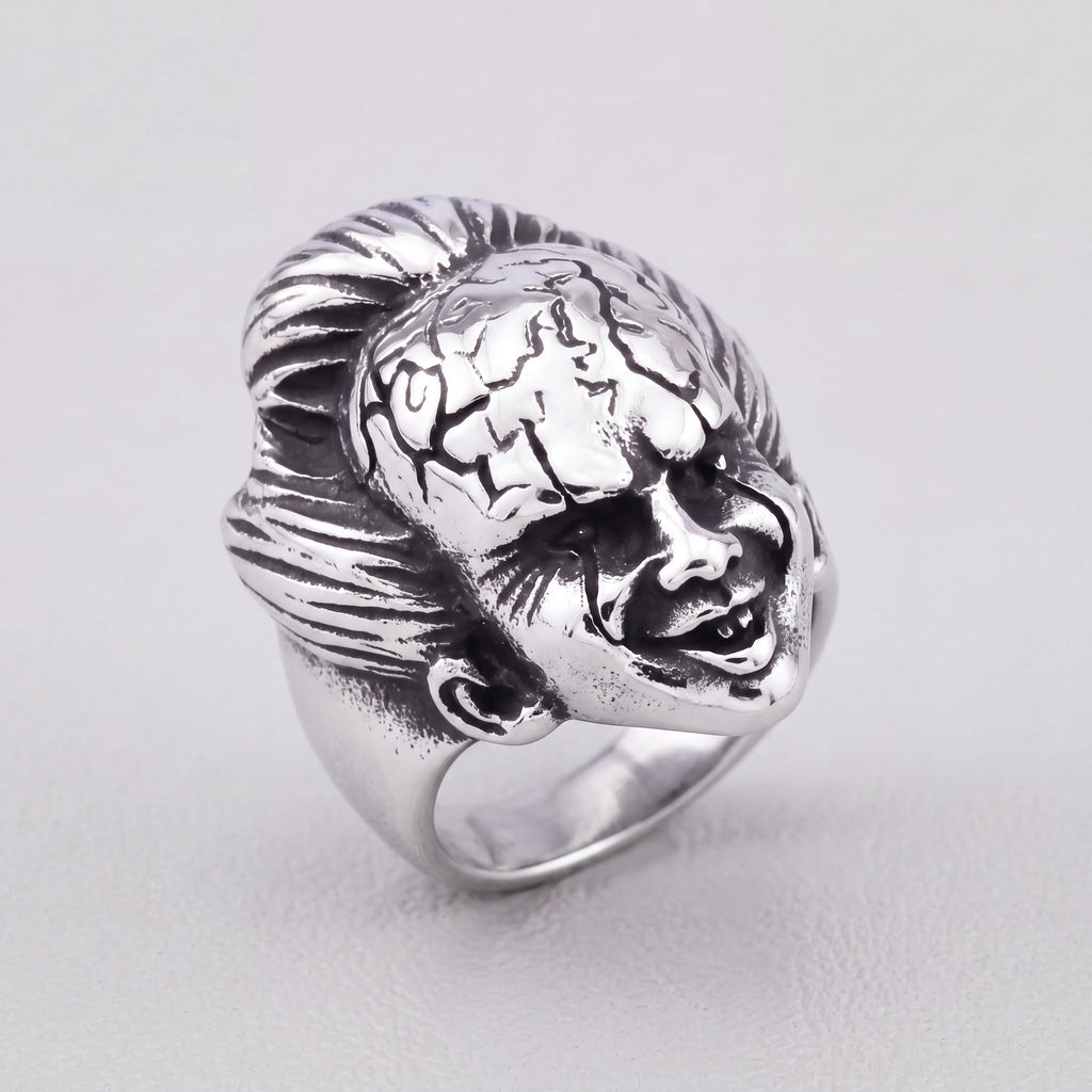Gothic Clown Skull Ring
