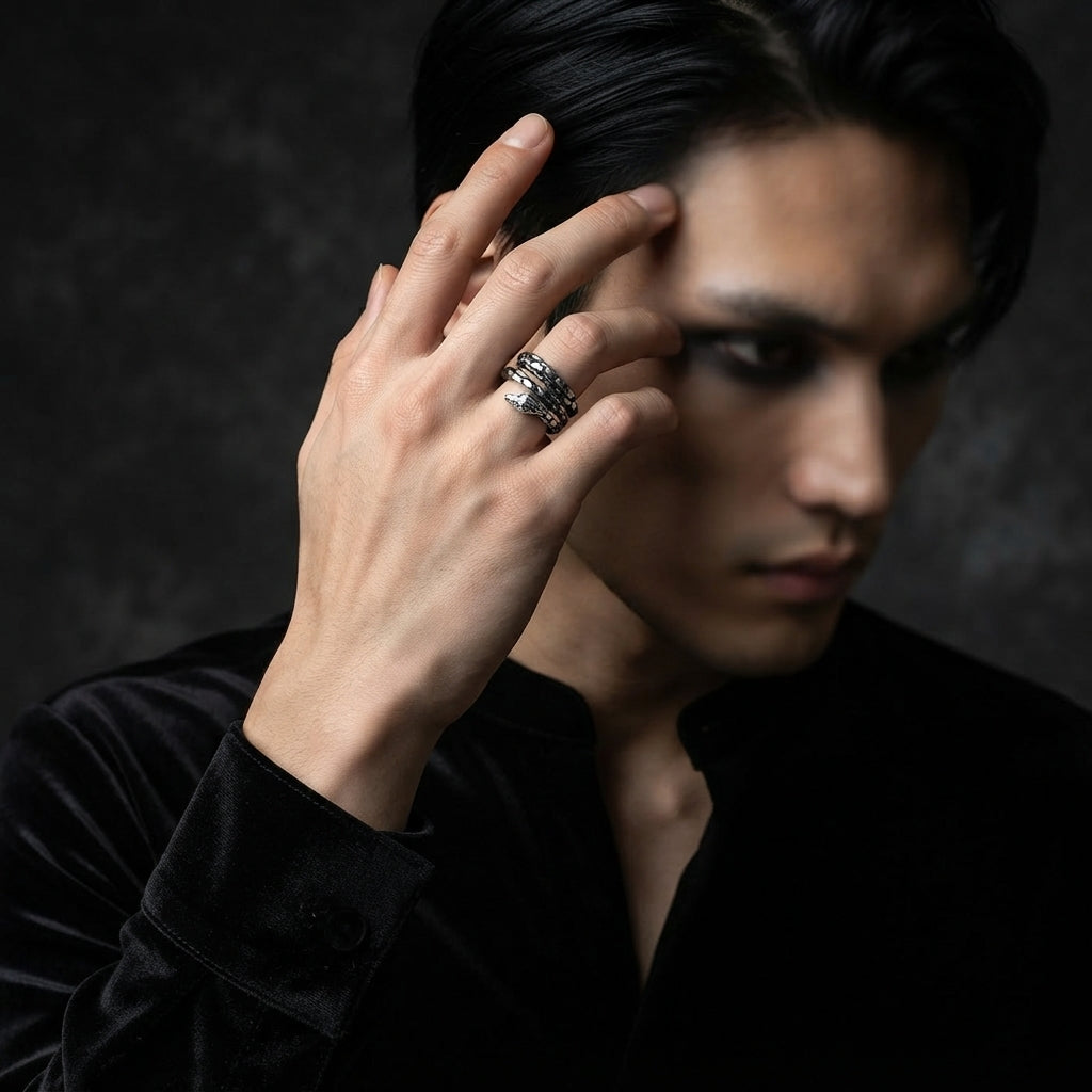 Coiled Serpent Wrap Ring