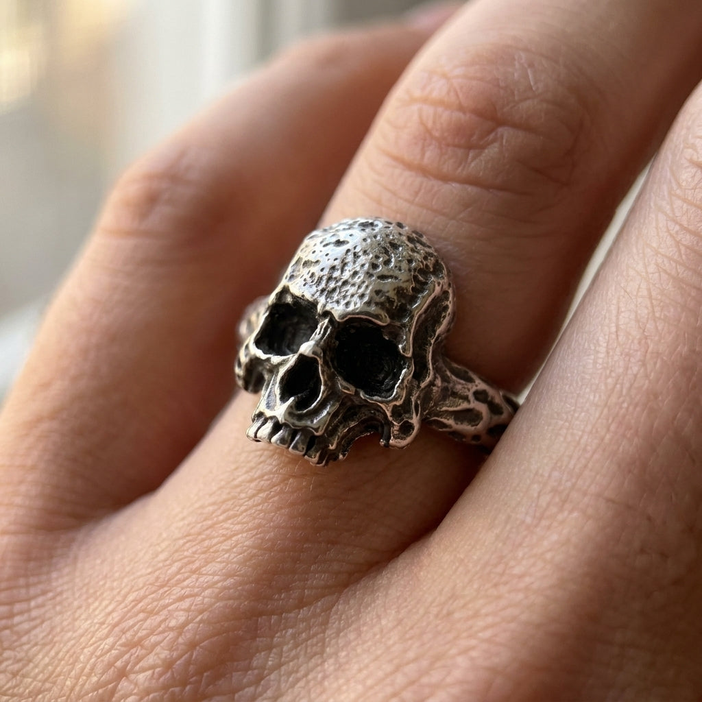 Gothic Skull Portrait Ring