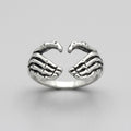 Bone Hand Embrace Ring