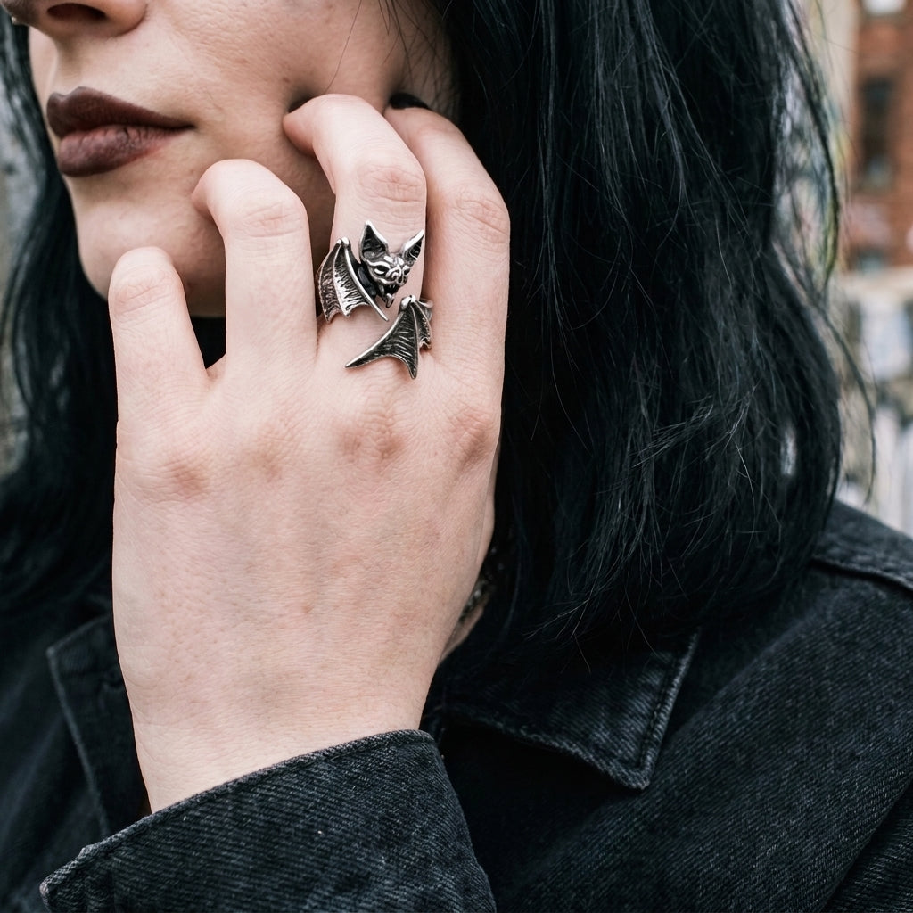 Midnight Bat Ring
