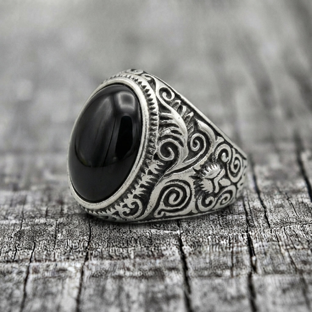 Black Onyx Statement Ring