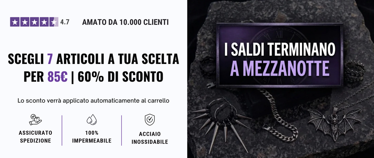 7 per 85€ bundle gioielli